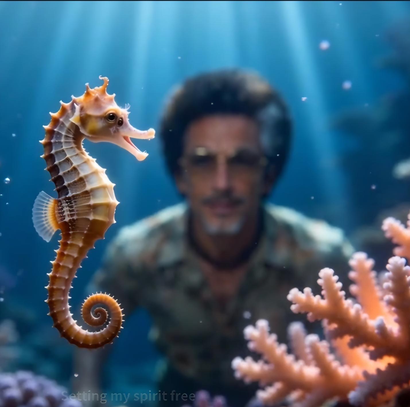 Seahorse singing