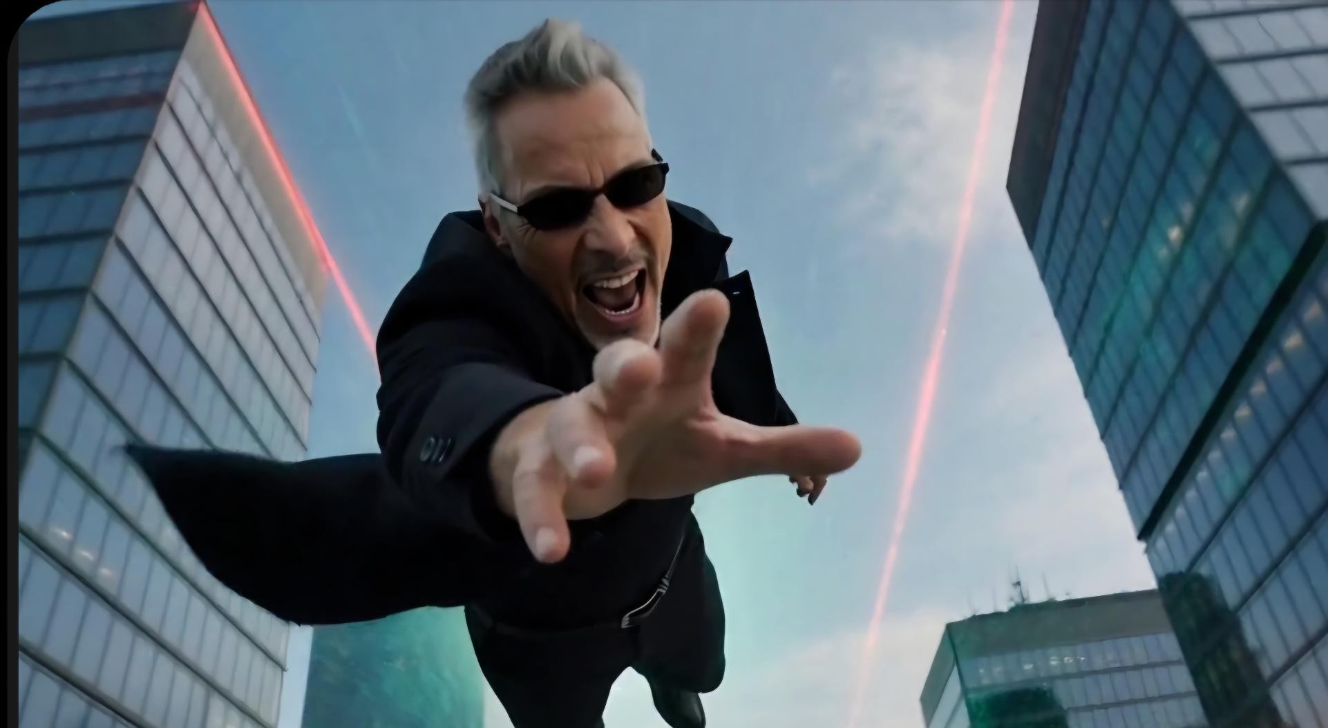 Hand out over the city